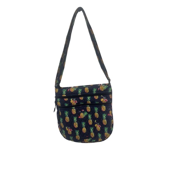 Vera Bradley Crossbody‎ Bag Pineapple Print Quilted Purse - Picture 1 of 12